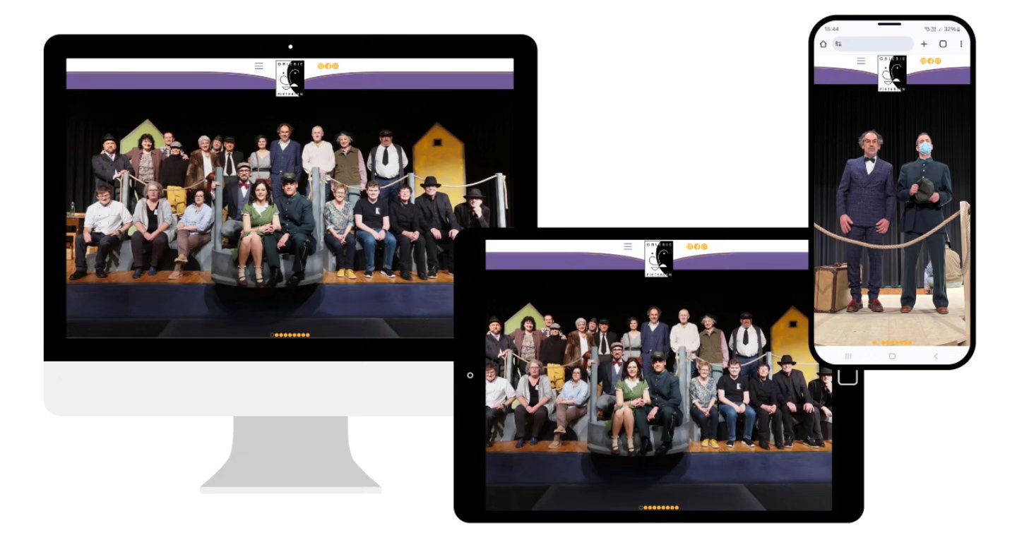Die Theatergruppe Galerie Pieterlen hat auf liebcom und webBudget gesetzt und präsentiert sich ....