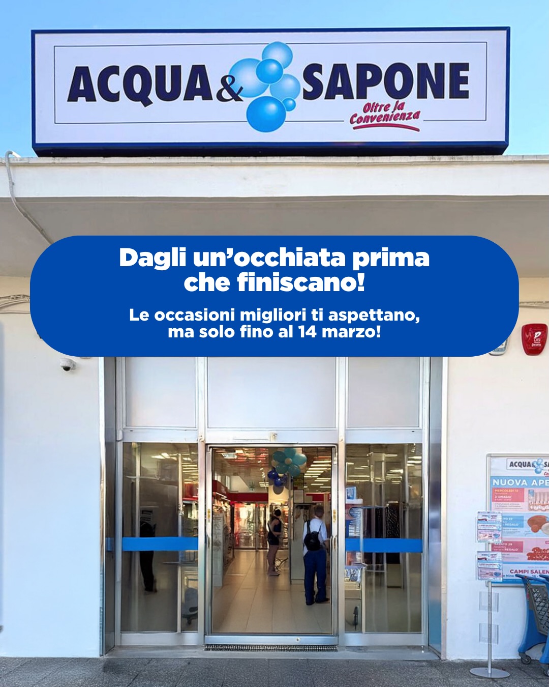 Scopri tutte le offerte Acqua & Sapone. Hai tempo…