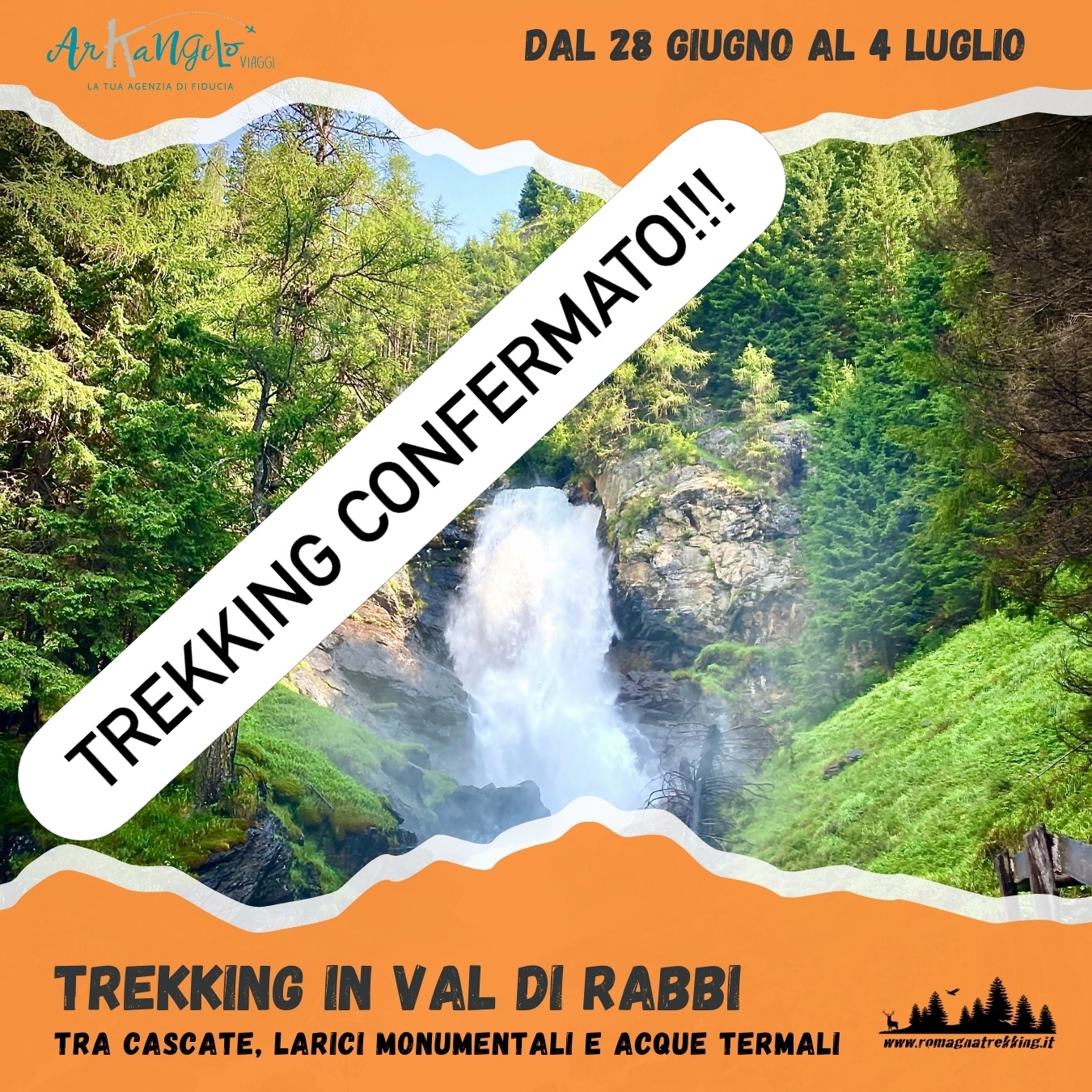 Trekking confermato!!! Quest’anno si cammina in @valdirabbi … ma restano ancora un po’ di posti e poco tempo per iscriversi 😅
Info e prenotazioni su www.romagnatrekking.it
.
.
#trekking #escursioni #escursione #hiking #trentino