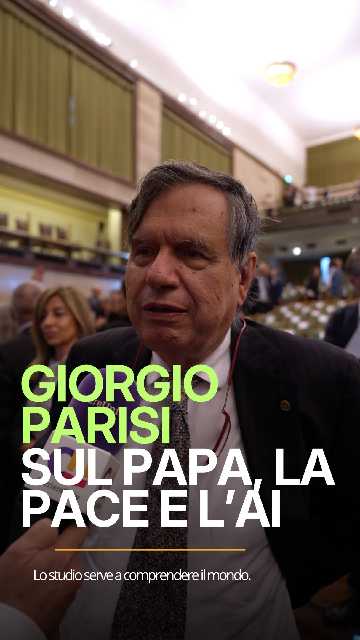 Il Premio Nobel per la Fisica Giorgio Parisi, in occasione della visita di Papa Leone XIV alla Sapienza, si è espresso sul tema dell’intelligenza artificiale e sui rischi legati al suo utilizzo bellico, riprendendo le parole del pontefice sull’importanza di una tecnologia al servizio della pace e non della distruzione. “Lo studio permette di capire il mondo.” #GiorgioParisi #PremioNobel #PapaLeoneXIV #Papa #Sapienza IntelligenzaArtificiale AI Pace Università Roma Studenti Fisica TikTokItalia Vaticano Il Premio Nobel per la Fisica Giorgio Parisi, in occasione della visita di Papa Leone XIV alla Sapienza, si è espresso sul tema dell’intelligenza artificiale e sui rischi legati al suo utilizzo bellico, riprendendo le parole del pontefice sull’importanza di una tecnologia al servizio della pace e non della distruzione. “Lo studio permette di capire il mondo.” #GiorgioParisi #PremioNobel #PapaLeoneXIV #Papa #Sapienza IntelligenzaArtificiale AI Pace Università Roma Studenti Fisica TikTokItalia Vaticano