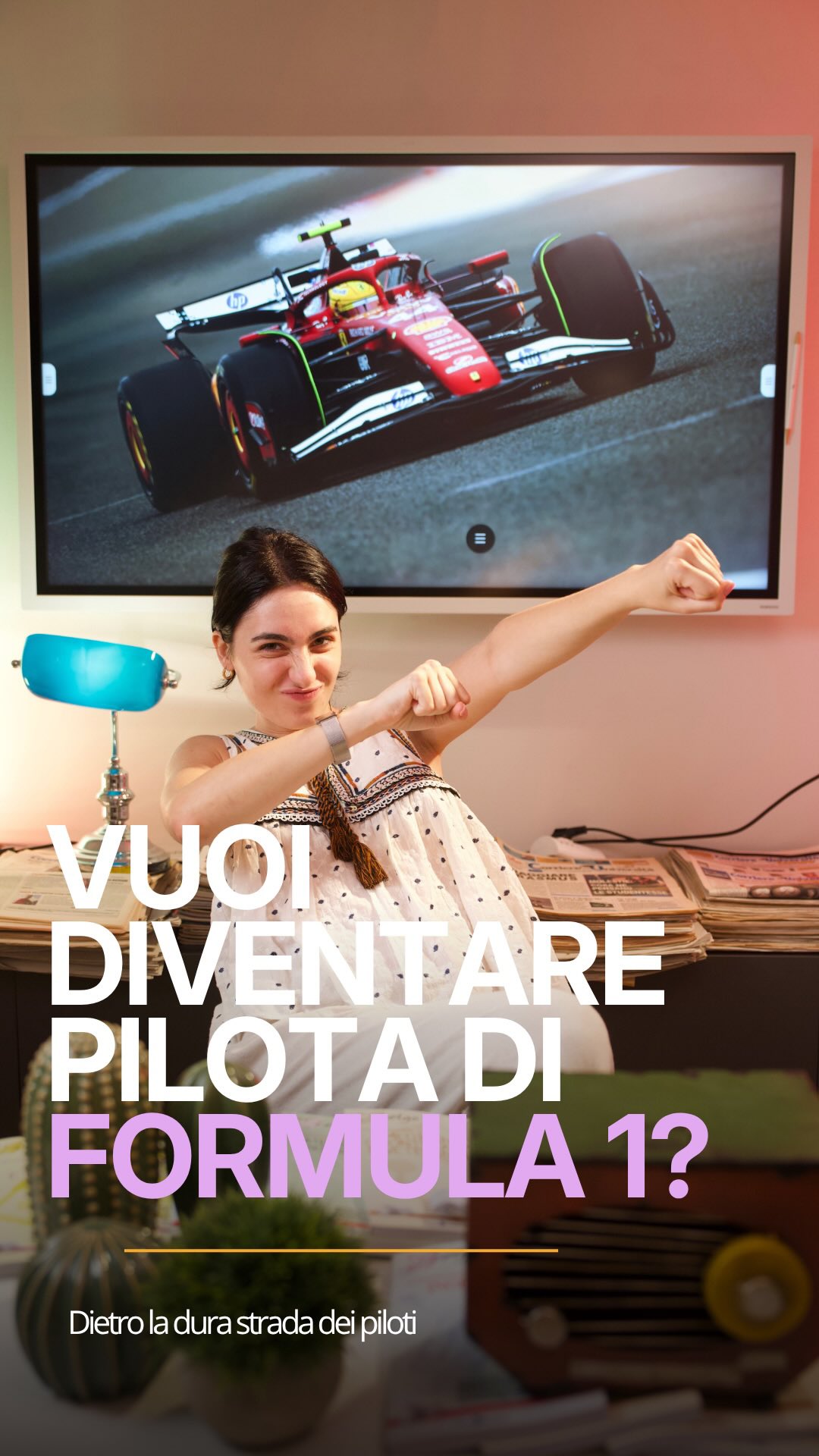 ”Diventare pilota di Formula 1 non funziona tipo: “sono forte su Mario Kart, chiamatemi in Ferrari”. Di solito inizi da piccolo con i kart, poi devi vincere, farti notare, trovare sponsor, salire di categoria e ottenere la Super Licenza FIA. Che è tipo la patente, ma per chi invece di andare al supermercato deve guidare un missile con le ruote. E no, il lavoro non è solo guidare: ci sono allenamenti, simulatori, dati, riunioni con gli ingegneri e una pressione mentale enorme. Fonti: Formula1.com, FIA Regulations — Appendix L 2026, Formula1.com Beginner’s Guide to the F1 weekend. #Formula1 #F1 #Pilota #PilotaF1 #Kart MotorsportItalia LavoriFighi MestieriSpiegatiBene Studenti Orientamento Futuro CorriereUniv ”Diventare pilota di Formula 1 non funziona tipo: “sono forte su Mario Kart, chiamatemi in Ferrari”. Di solito inizi da piccolo con i kart, poi devi vincere, farti notare, trovare sponsor, salire di categoria e ottenere la Super Licenza FIA. Che è tipo la patente, ma per chi invece di andare al supermercato deve guidare un missile con le ruote. E no, il lavoro non è solo guidare: ci sono allenamenti, simulatori, dati, riunioni con gli ingegneri e una pressione mentale enorme. Fonti: Formula1.com, FIA Regulations — Appendix L 2026, Formula1.com Beginner’s Guide to the F1 weekend. #Formula1 #F1 #Pilota #PilotaF1 #Kart MotorsportItalia LavoriFighi MestieriSpiegatiBene Studenti Orientamento Futuro CorriereUniv