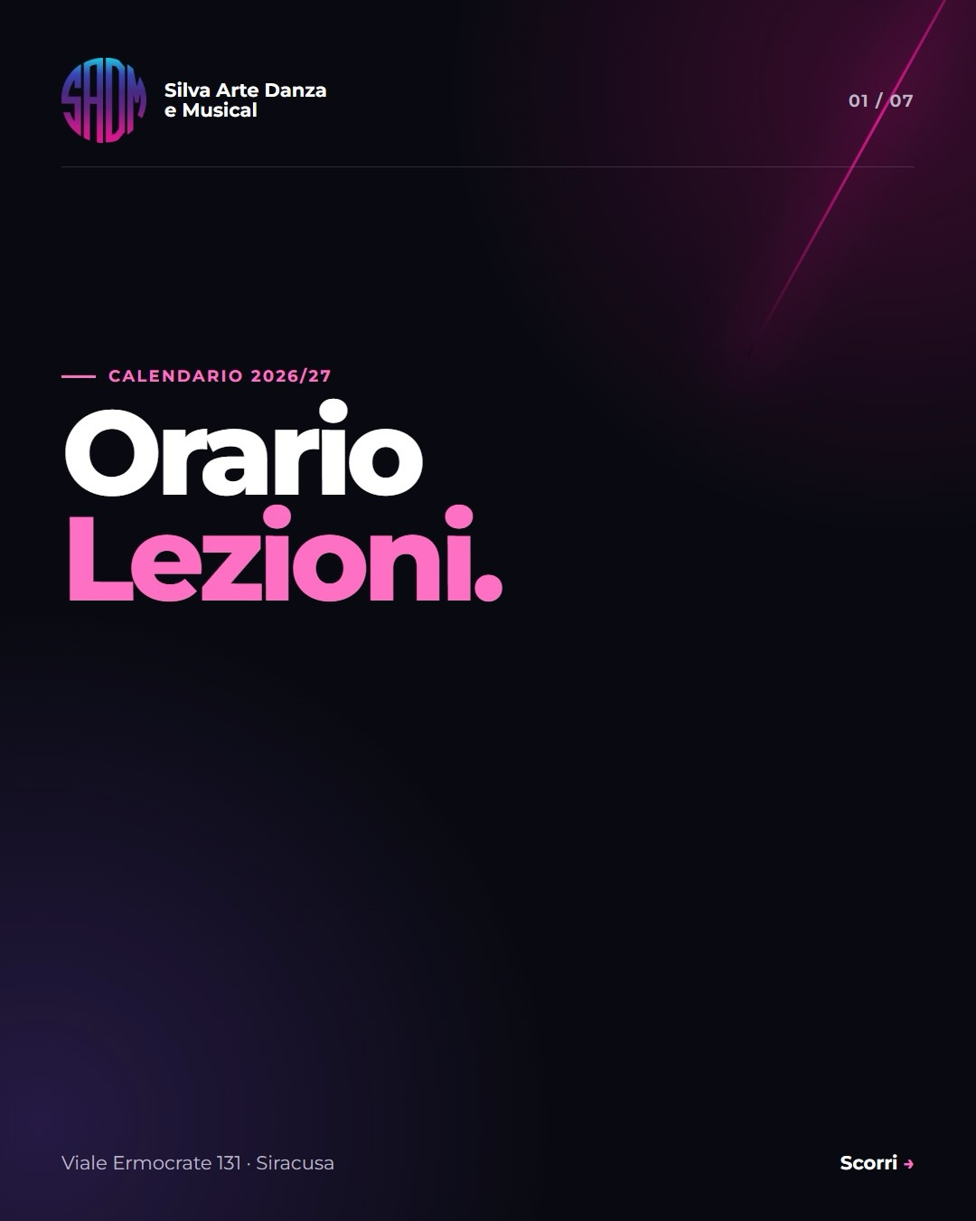 ✨ ORARIO UFFICIALE SADM 2026/2027 ✨ Finalmente ci siamo 💥 È online il nuovo orario ufficiale di Silva Arte Danza e Musical! 👉 La prima lezione è sempr…